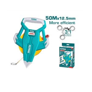 Huincha de Medir 50m Fibra de Vidrio TOTAL TMTF13506